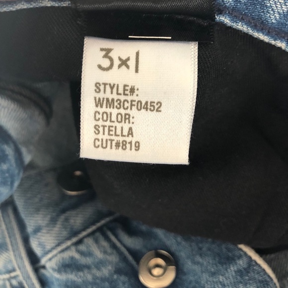 3x1 Fringe Jeans, Size 27, color ‘Stella’ - Picture 4 of 5